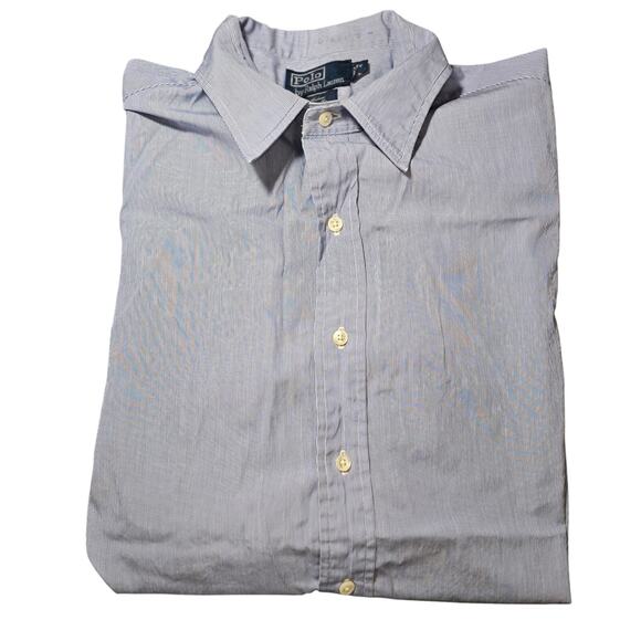 Vintage Polo Ralph Lauren Shirt Men's Andrew Long Sleeve Classic Fit 16-34 - Picture 5 of 7